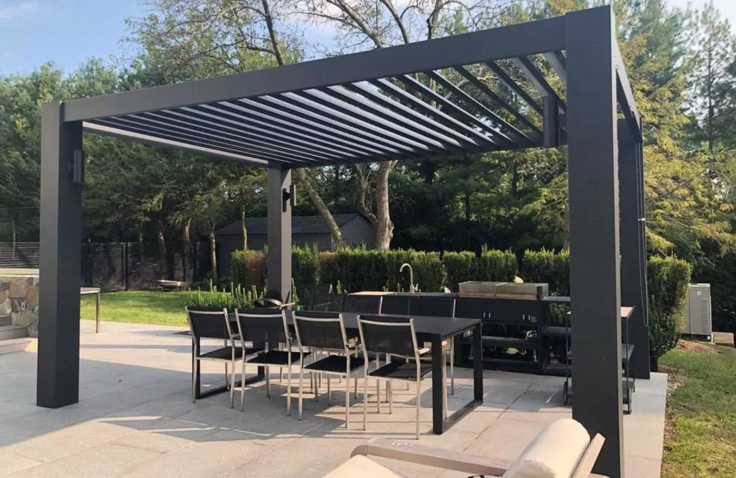 pergola jardin P茅rgolas jardines y terrazas Girona